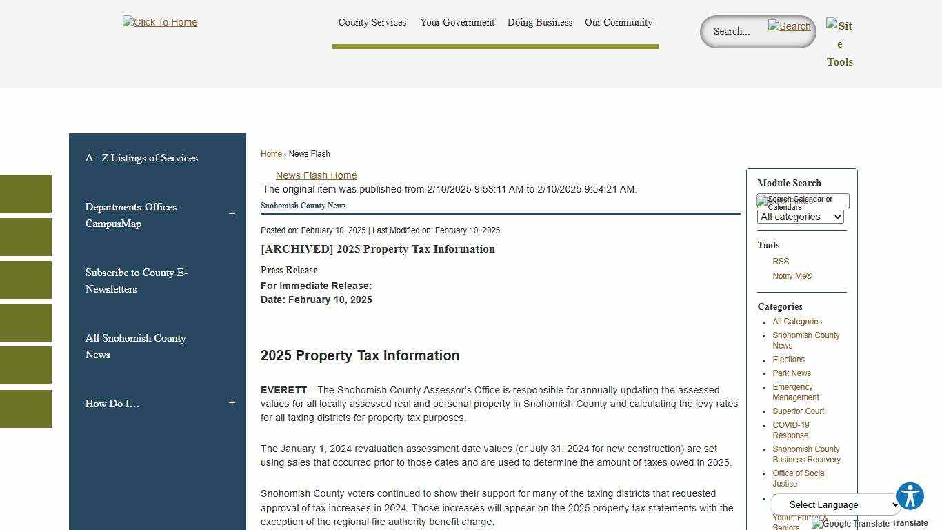 News Flash • Snohomish County, WA • CivicEngage